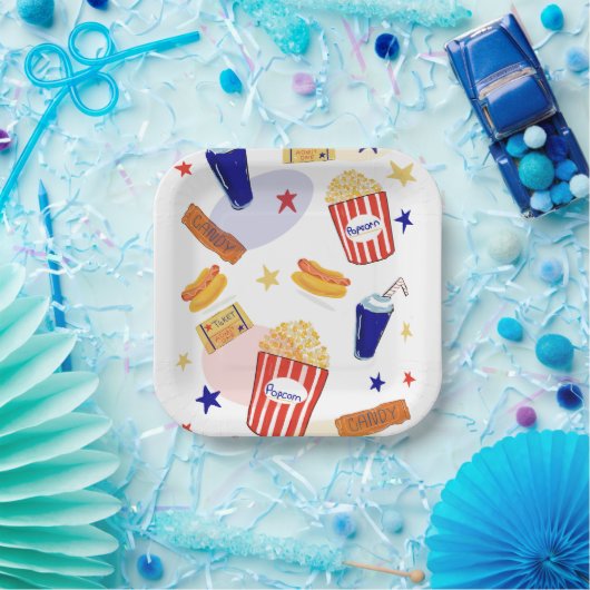 Kinoabend-Teller Pappteller (Party)