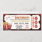 Kinoabend Ticket Geburtstag (Vorderseite)