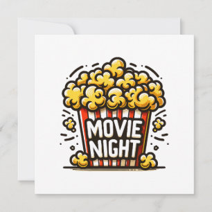 Kinoabend-Vergnügen Spielzeug-Popcorn Einladung