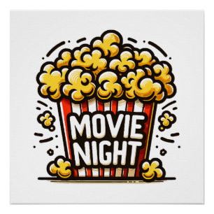 Kinoabend-Vergnügen Spielzeug-Popcorn Poster