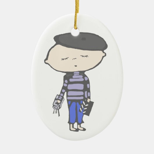 Kinobaby Keramik Ornament (Vorne)