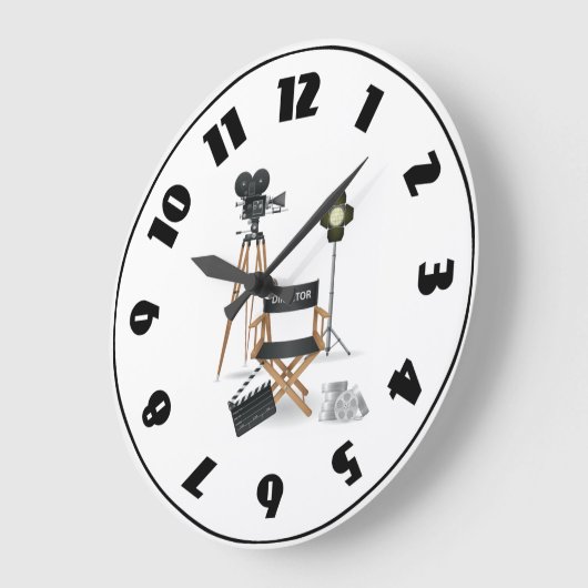 Kinodirektor Set Clock Große Wanduhr (Winkel)