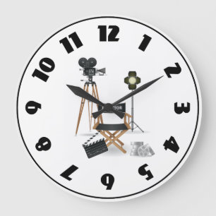 Kinodirektor Set Clock Große Wanduhr
