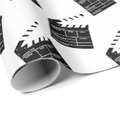 Kinofilm Cameraman Direktor Clapper Board Geschenkpapier (Rolleneckpunkt)