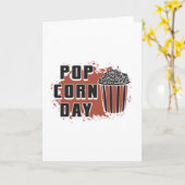 Kinofilm Popcorn Day Snack Pop Filmgeschenk Karte (Gelbe Blume)