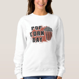 Kinofilm Popcorn Day Snack Pop Filmgeschenk Sweatshirt