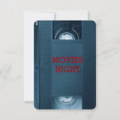 Kinofilme Nacht Zuhause House Party Einladung (Rückseite)