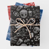Kinofilme Wrapping Paper Set 3 Geschenkpapier Set (Beispiel)