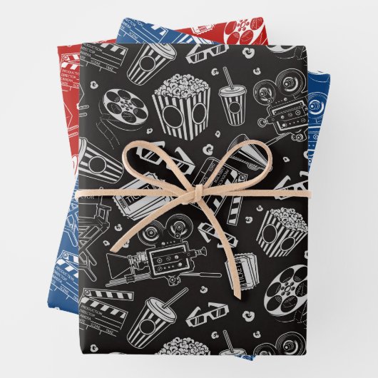 Kinofilme Wrapping Paper Set 3 Geschenkpapier Set (Beispiel)