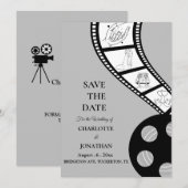 Kinofilmstreifen Save The Date (Vorne/Hinten)