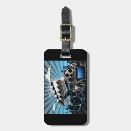 Kinoindustrie Gepäckanhänger (Vorderseite vertikal)