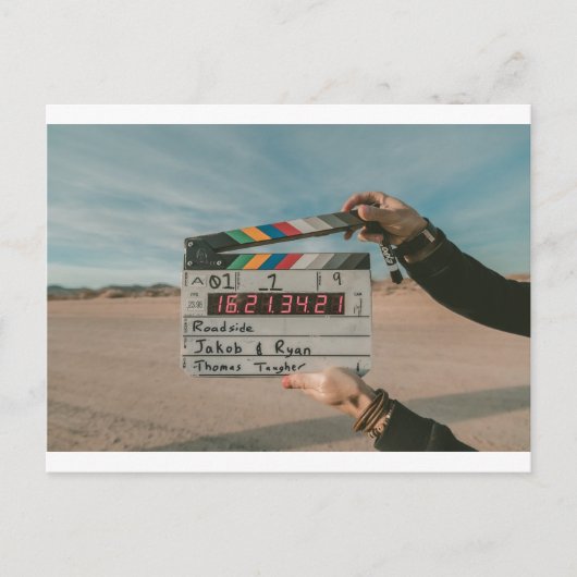 Kinokamera des Kinokamera-Regisseurs Postkarte (Vorderseite)