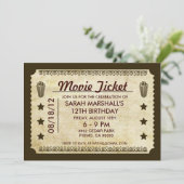 Kinokarte Einladung (Stehend Vorderseite)