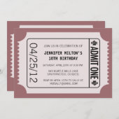 Kinokarte Einladung (Vorne/Hinten)