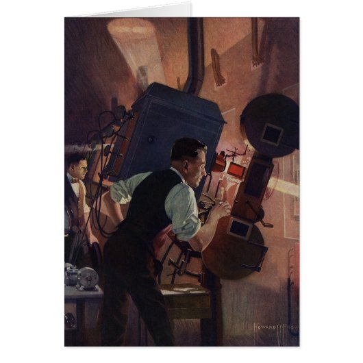 Kinoprojektionist, Vintages Geschäft (Vorne)