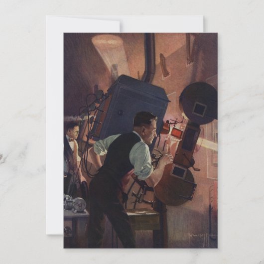 Kinoprojektionist, Vintages Geschäft (Vorderseite)