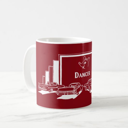 Kinoreindeer - Dancer  Kaffeetasse (Vorderseite Links)