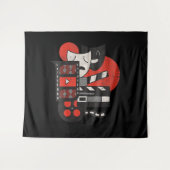 Kinoschauspielerin oder Lover V-Neck Wandteppich (Vorderseite (Horizontal))