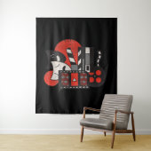 Kinoschauspielerin oder Lover V-Neck Wandteppich (Beispiel)