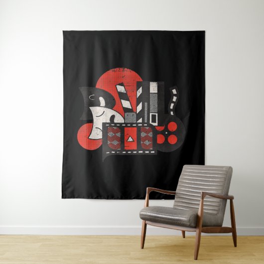 Kinoschauspielerin oder Lover V-Neck Wandteppich (Beispiel)