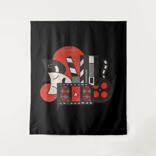 Kinoschauspielerin oder Lover V-Neck Wandteppich (Vorderseite)