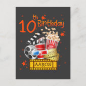 Kinotheater Party Geburtstag Matching Postkarte (Vorderseite)