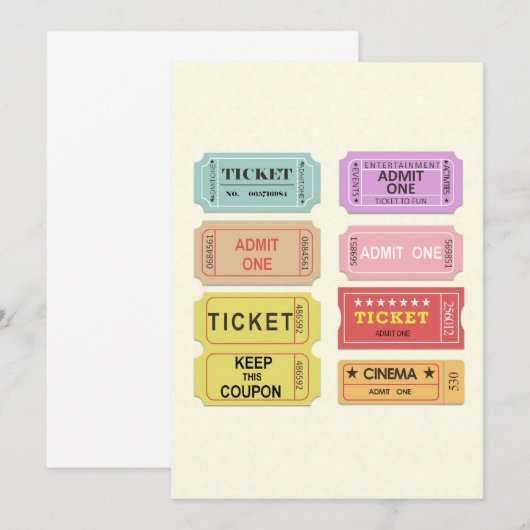 Kinotickets (Vorne/Hinten)