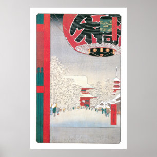 Kinryuzan Tempel, Asakusa, 1856 Poster