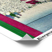 Kinryuzan Temple, Asakusa von Ando, Hiroshige Ukiy Poster (Ecke)