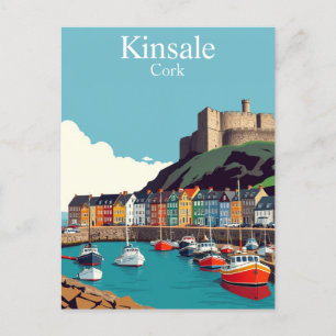 Kinsale Cork Ireland Irish Coastal Village Postkarte