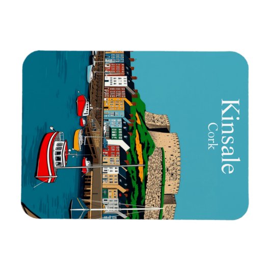 Kinsale Cork Ireland Irish Harbor Magnet (Horizontal)