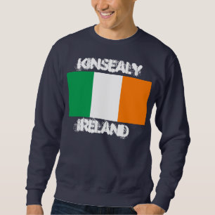 Kinsealy, Irland mit irischer Flagge Sweatshirt
