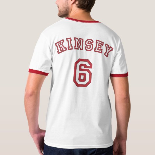Kinsey 6 Rot T-Shirt (Rückseite)