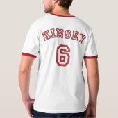 Kinsey 6 Rot T-Shirt (Schwarz voll)