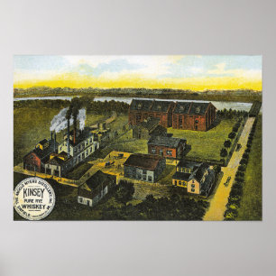Kinsey Destillerie Whiskey Linfield PA Poster