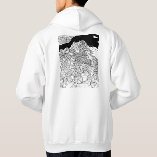 Kinshasa DR Congo Map Hoodie (Rückseite)