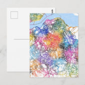 Kinshasa DR Kongo City Map Postkarte (Vorne/Hinten)