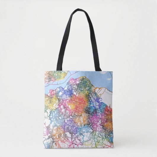 Kinshasa DR Kongo City Map Tasche (Vorderseite)