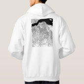 Kinshasa DR Kongo Karte Hoodie (Rückseite)