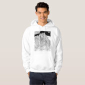 Kinshasa DR Kongo Karte Hoodie (Vorne ganz)