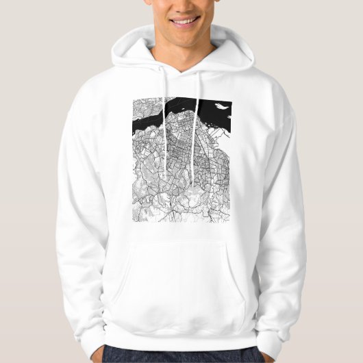 Kinshasa DR Kongo Karte Hoodie (Vorderseite)