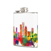 Kinshasa DR Kongo Skyline Flachmann (Links)