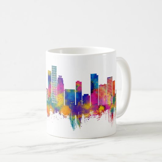 Kinshasa DR Kongo Skyline Kaffeetasse (VorderseiteRechts)