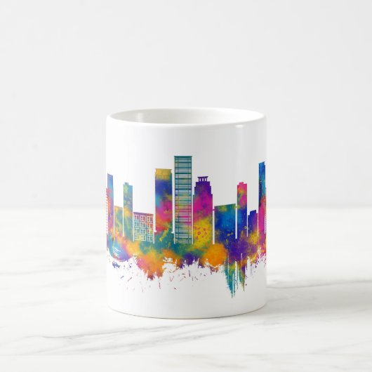 Kinshasa DR Kongo Skyline Kaffeetasse (Mittel)