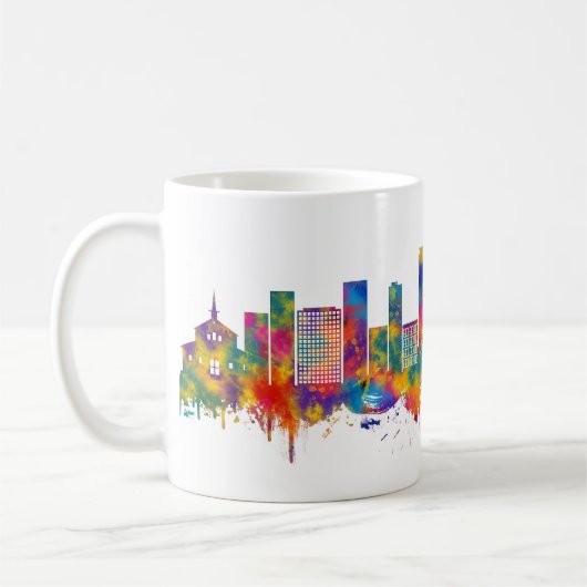 Kinshasa DR Kongo Skyline Kaffeetasse (Links)