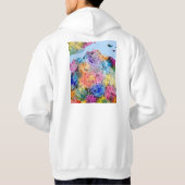 Kinshasa DR Kongo Stadtplan Hoodie (Rückseite)