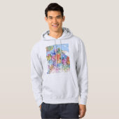 Kinshasa DR Kongo Stadtplan Hoodie (Vorne ganz)