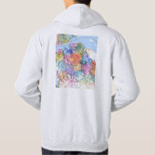 Kinshasa DR Kongo Stadtplan Hoodie (Rückseite)