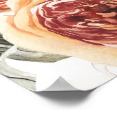 KINSLEY Boho Terracotta Brautparty Willkommen Poster (Ecke)