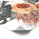 KINSLEY Boho Terracotta Brautparty Willkommen Poster (Ecke)